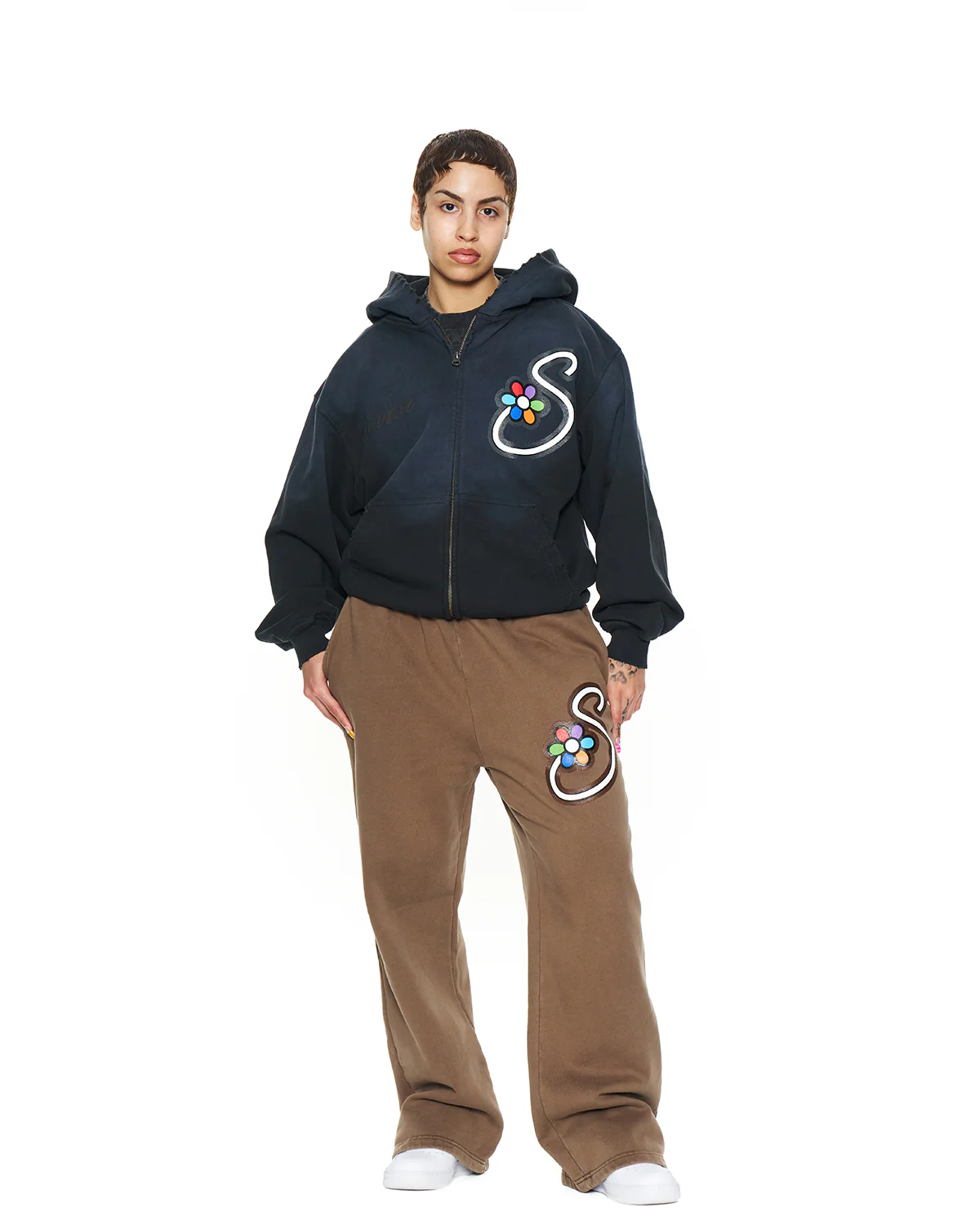 Smoke Blue OG "S" Zip Up - Image 2