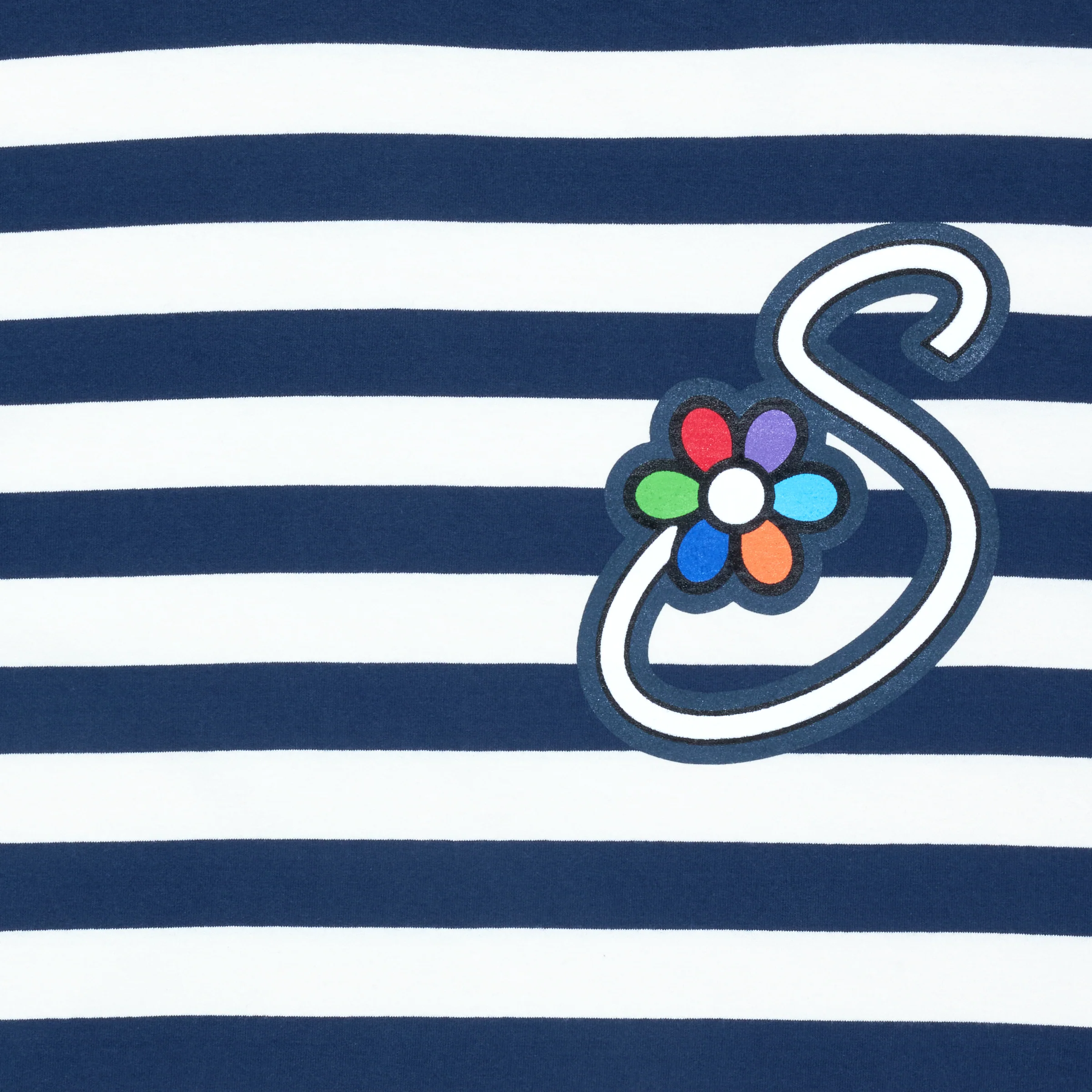 Navy Stripe OG "S" Tee - Image 3
