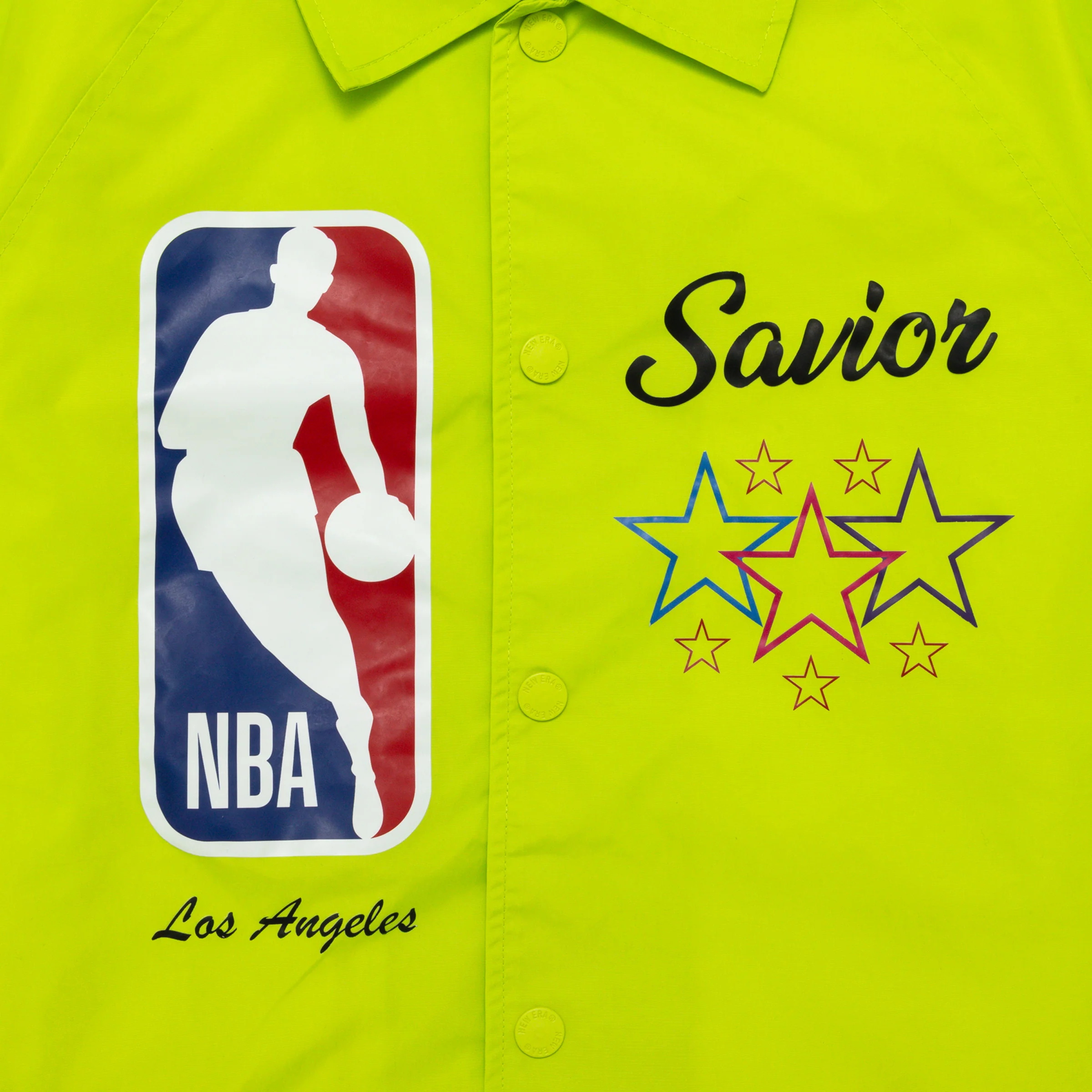 Savior NBA Coach's Jacket - Neon Green - Image 3