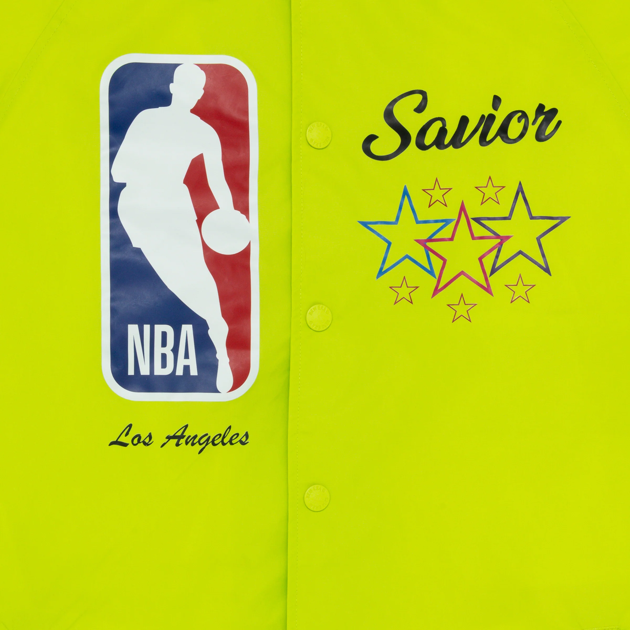 Savior NBA Coach's Jacket - Neon Green - Image 6